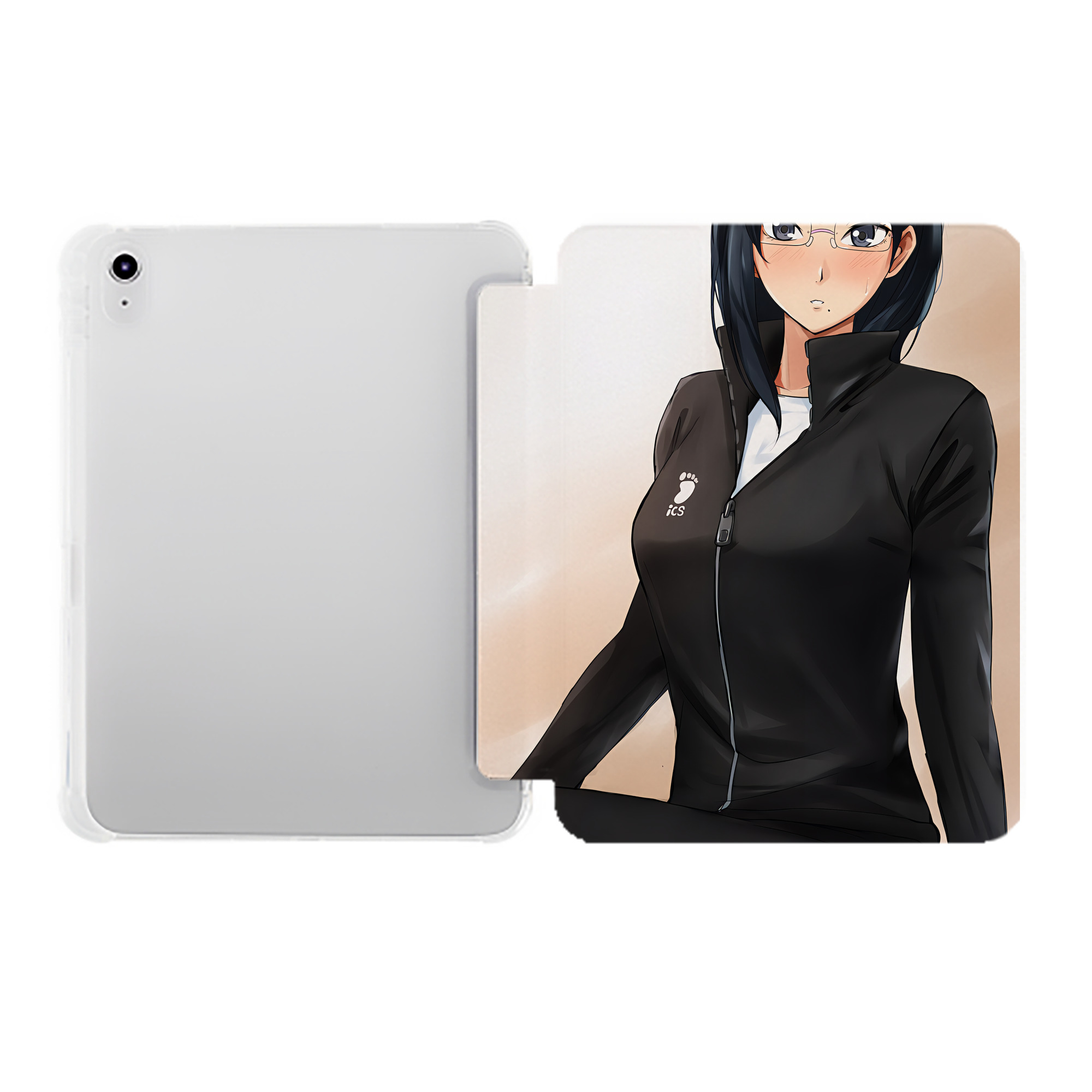 （画像用） ハイキュー!! Haikyu!! IPad ケース ペン収納付き 三つ折りスタンド PUレザー×シリコン 対応機種9.5/10.5/10.9インチ
